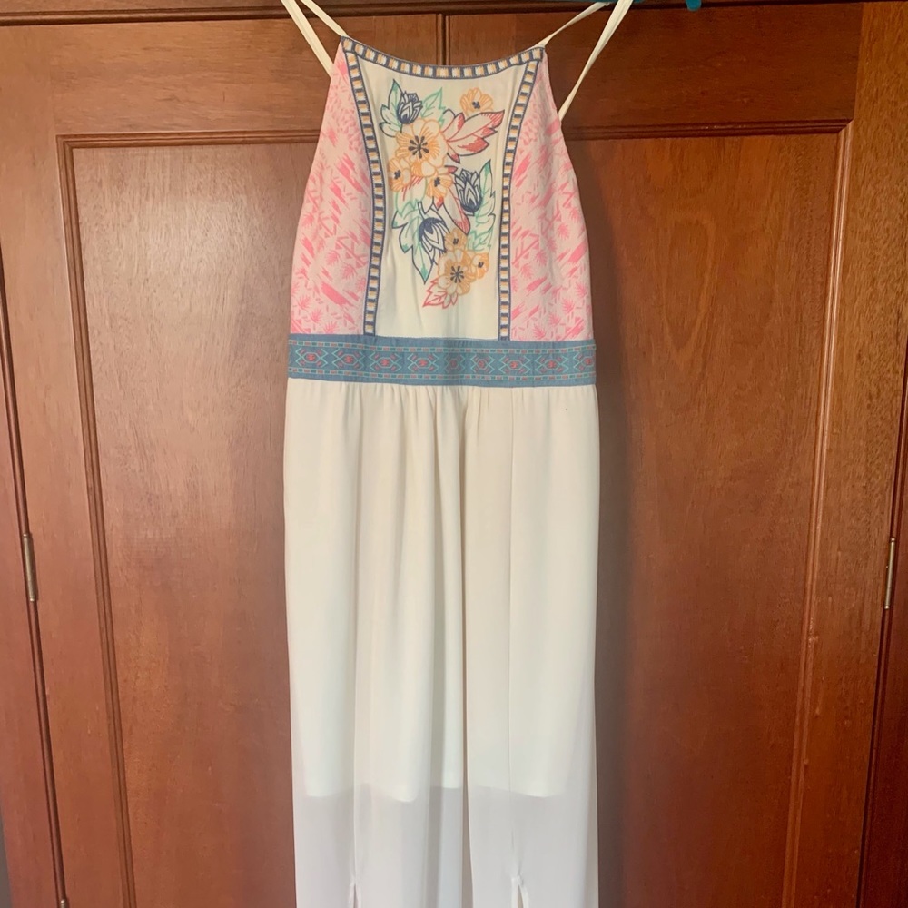 Floral Embroidered Maxi Dress